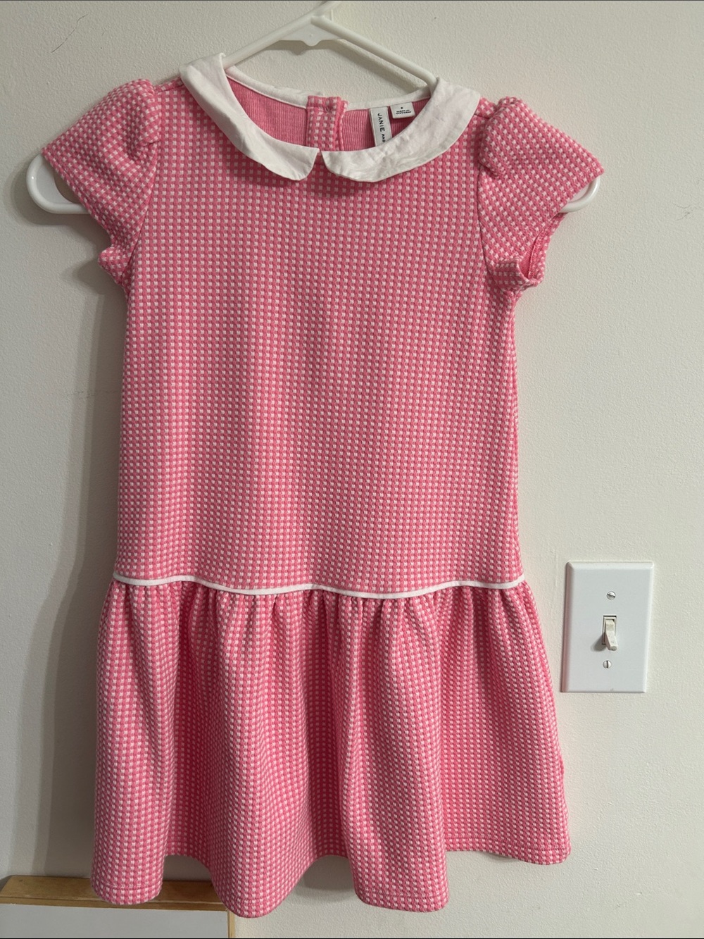 Pink Peter Pan Collar Girls' Dress Janie and Jack Size 6